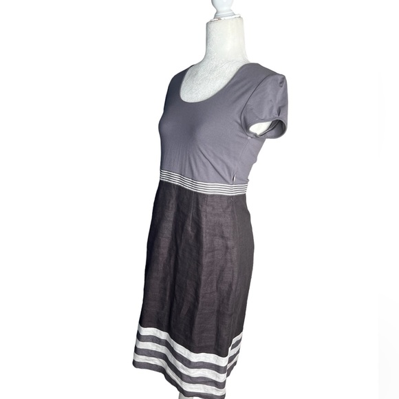 Boden Mixed Media Dress Linen Skirt US 6 - Picture 3 of 9